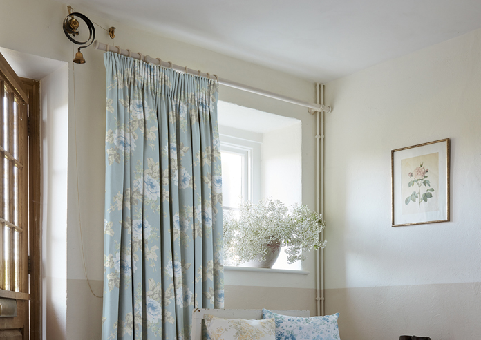 Shabby Chic by Rachel Ashwell Royal Bouquet, Blue - Made to Measure Curtains - Image 5